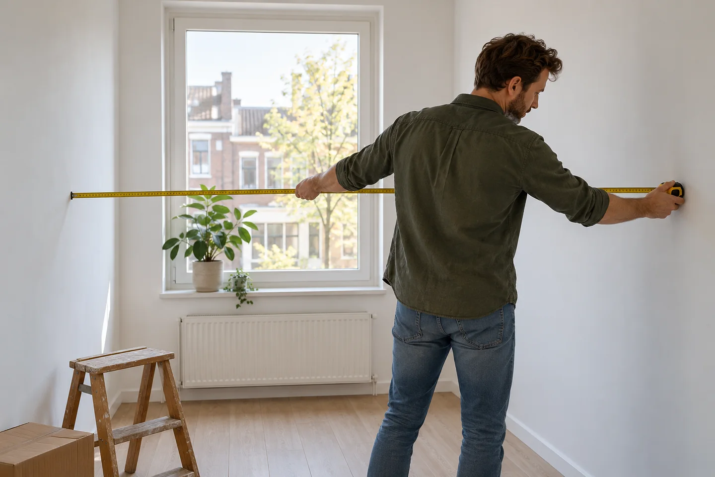 Afmetingen van een kamer opnemen